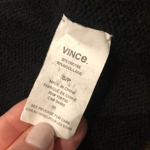 Vince wool sweater cardigan black - Picture 4 of 4